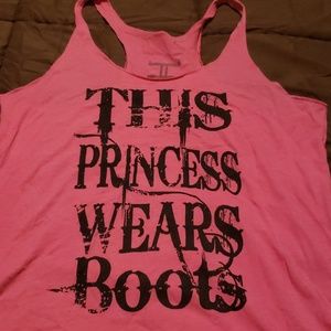 This Princess Wears Boots tank top